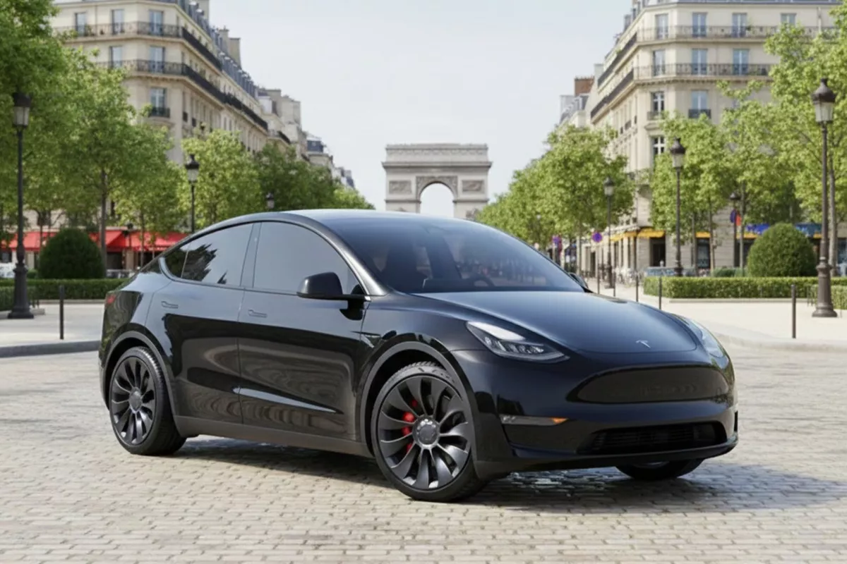 Tesla Model Y Noire - Le VTC Parisien - Chauffeur privé Paris